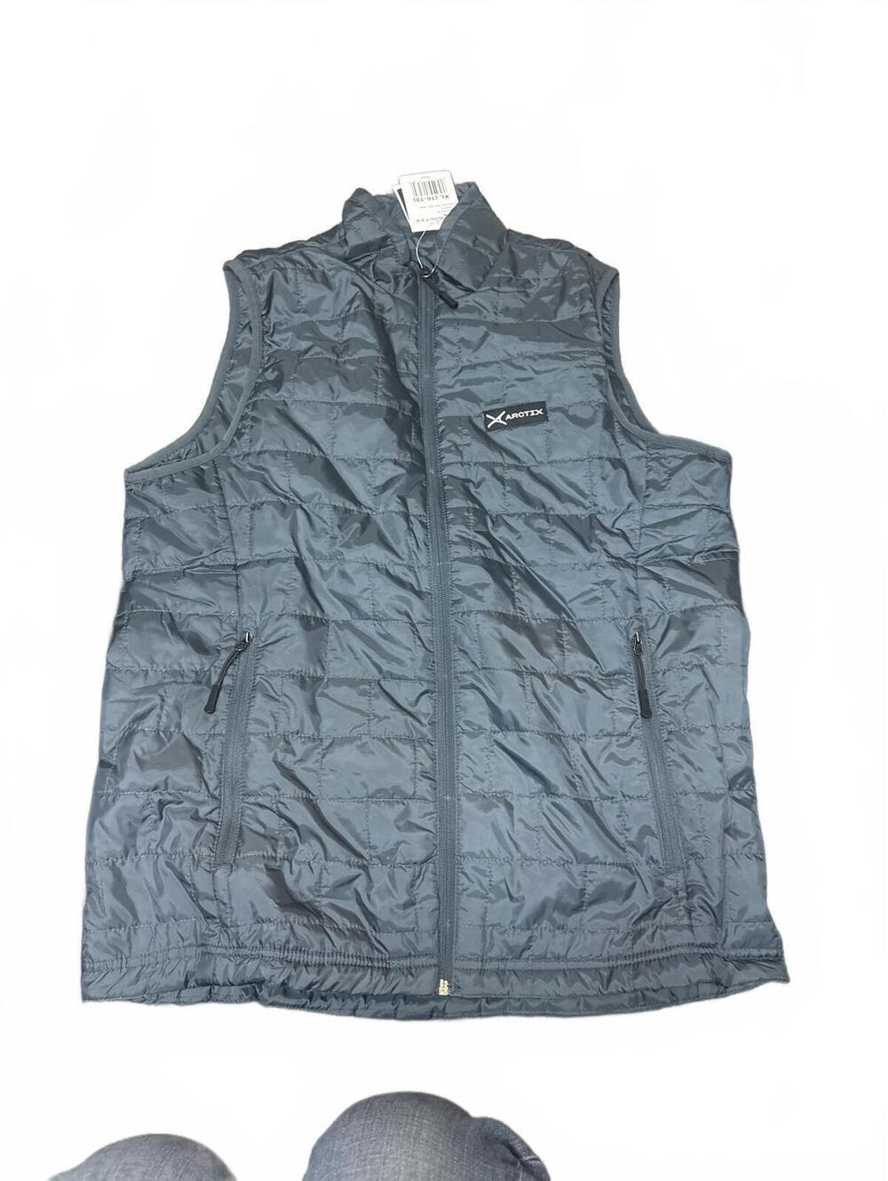 Arctix Insulated Quilted Puffer Vest Mens Size XL Dark Grey Charcoal NWT